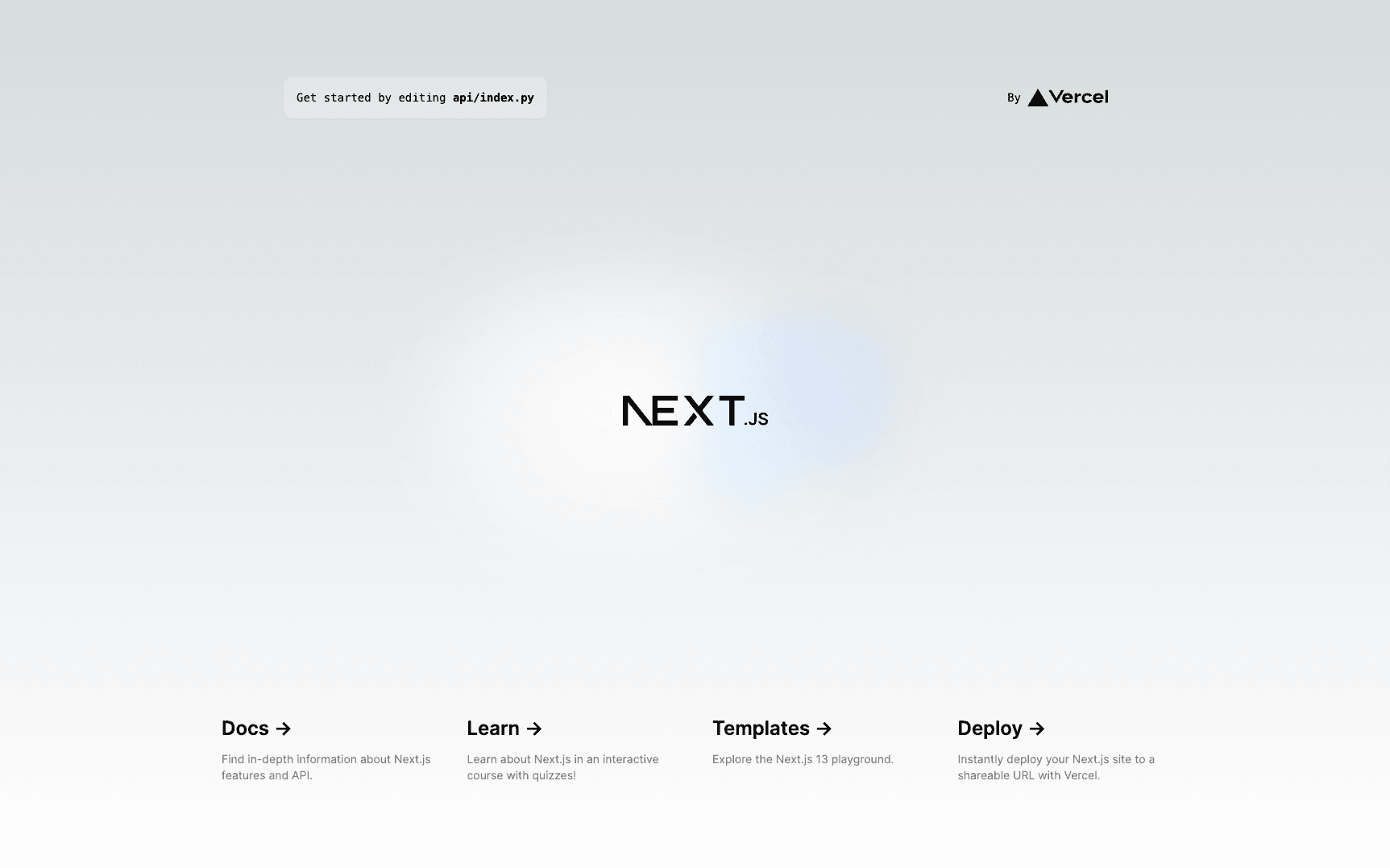 Next.js Flask Starter