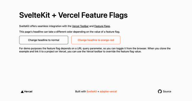 SvelteKit Flags SDK Starter