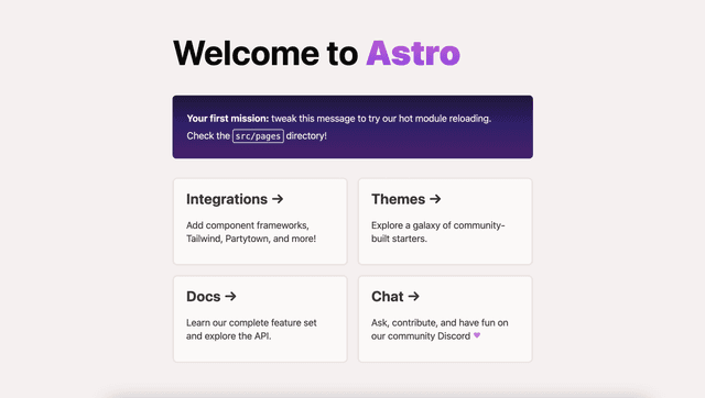 Astro Boilerplate