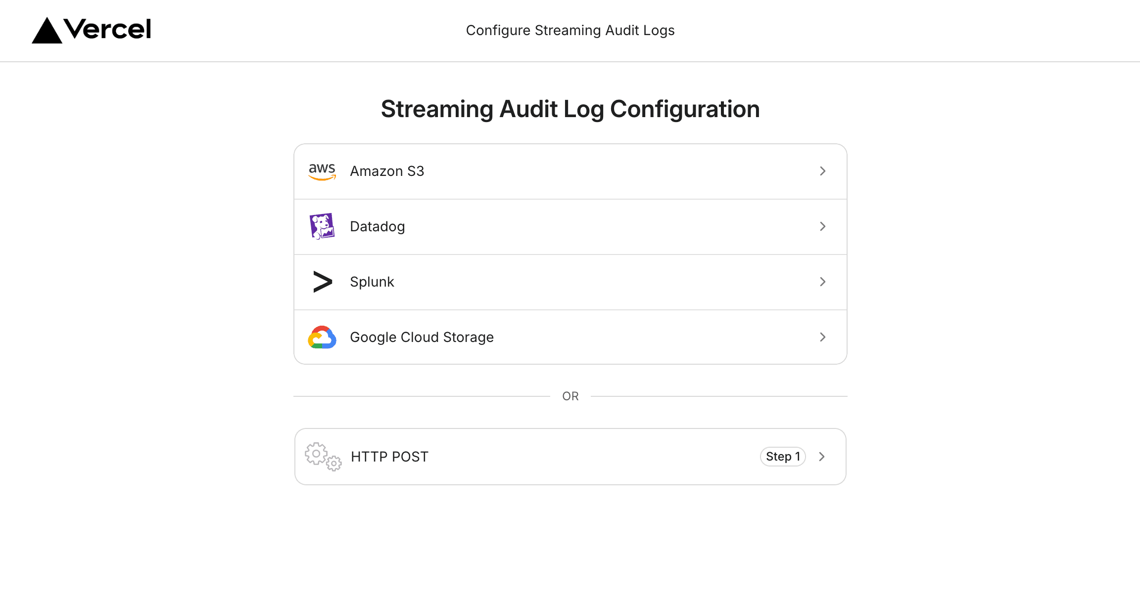 Select one of the supported SIEM providers